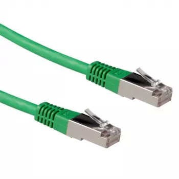 Cabo de patch ACT Verde 3 m LSZH S/FTP CAT6A com fichas RJ45