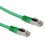 Cabo de patch ACT Verde 5 metros LSZH SFTP CAT6A com fichas RJ45