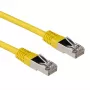 Cabo de patch ACT Amarelo 2 metros LSZH SFTP CAT6A com fichas RJ45