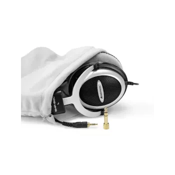 Omnitronic 14000329 Auscultadores com arco de cabeça para chamadas e música preto prateado
