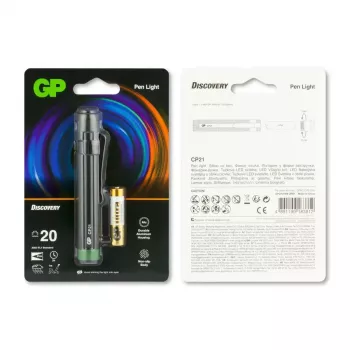 Lanterna de mão GP Batterien CP21 preta
