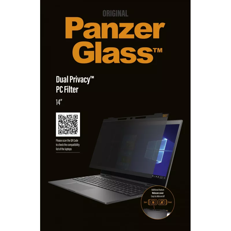 PanzerGlass ® Universal Laptops 13″ - Dual Privacy™| película de proteção para ecrã