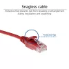 ACT vermelho 5 metros LSZH U/UTP CAT6 cabo de rede slimline para datacenter com fichas RJ45