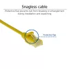 ACT amarelo 3 metros LSZH U/UTP CAT6 cabo de rede slimline para datacenter snagless com fichas RJ45