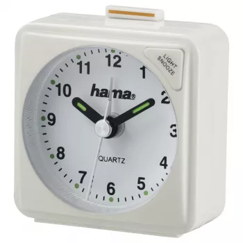 Hama A50 despertador de quartzo branco