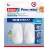 Cabide de toalhas TESA 59781-00000 interior branco 2 unid.