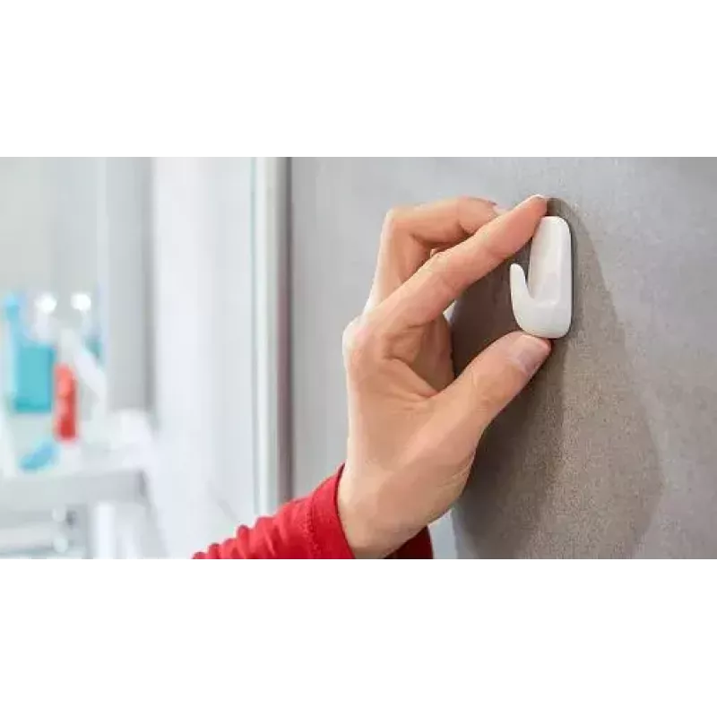 Cabide de toalhas TESA 59782-00000 interior branco 3 unid.