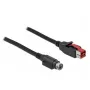 Cabo PoweredUSB DELOCK 85946 2 m Mini-DIN 3 pinos conector macho
