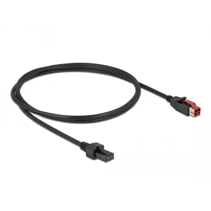 Cabo PoweredUSB DeLOCK 85950 24 V para 2 x 4 pinos conector macho 1 m