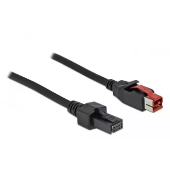 Cabo PoweredUSB DeLOCK 85950 24 V para 2 x 4 pinos conector macho 1 m