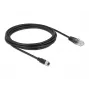 Navilock 63165 adaptador de interface de cabo/gender RJ-45 M8, preto