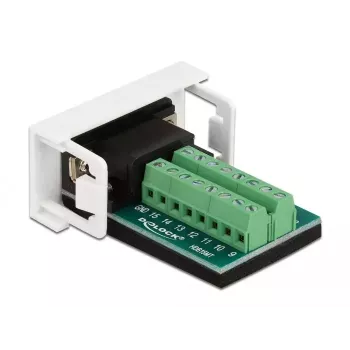 Ficha VGA para módulo de blocos de terminais DeLOCK Easy 45