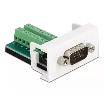 Ficha VGA para módulo de blocos de terminais DeLOCK Easy 45