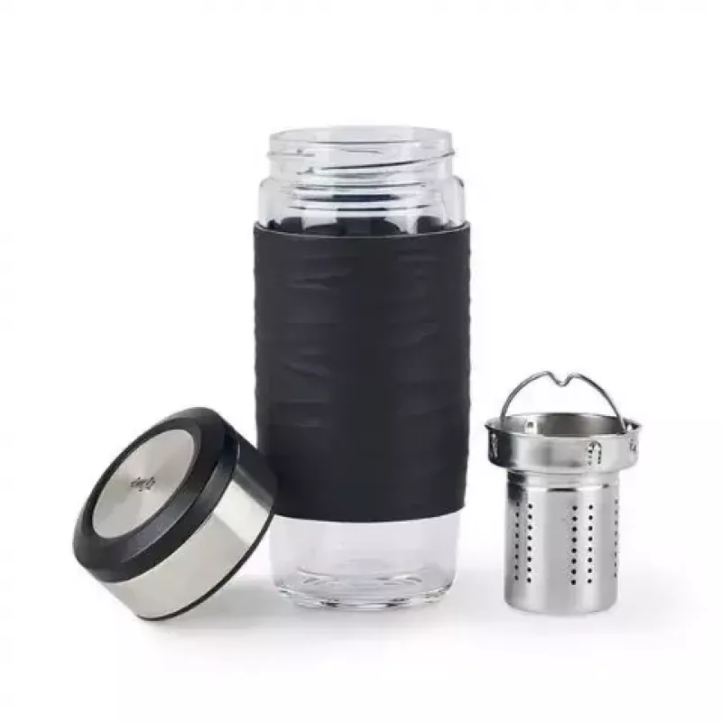EMSA N20803 caneca de chá, 420 ml, preto, com filtro