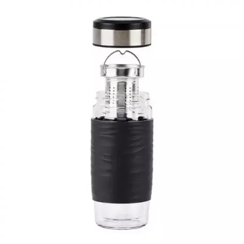 EMSA N20803 caneca de chá, 420 ml, preto, com filtro