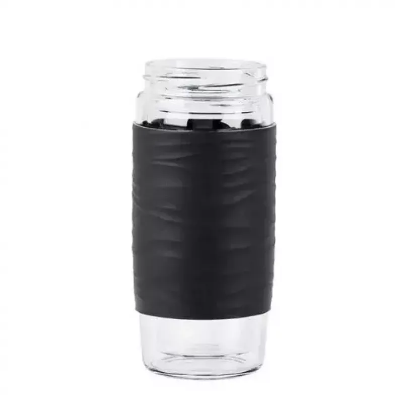 EMSA N20803 caneca de chá, 420 ml, preto, com filtro