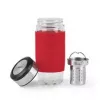Emsa TEA MUG caneca isotérmica com filtro 2 em 1, 420 ml, vermelho