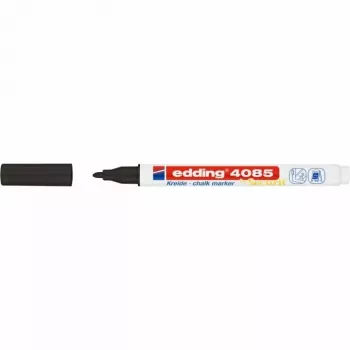 Marcador de giz Edding 4085 ponta bullet preto 1 unid.