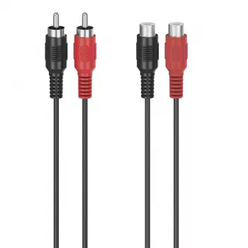 Cabo de áudio Hama 00305035 5 m 2 x RCA preto