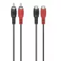 Cabo de áudio Hama 00305035 5 m 2 x RCA preto