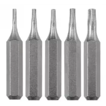 Conjunto de pontas para chave de fendas KWB 128240 — 5 unid. pontas Torx T3 T4 T5 T6 T8, 28 mm