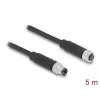 Cabo DeLOCK M8 de 3 polos codificado A ficha para conector fêmea PUR TPU 5 m