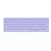 Teclado sem fios Rapoo E9700M QWERTZ alemão lilás RF Bluetooth