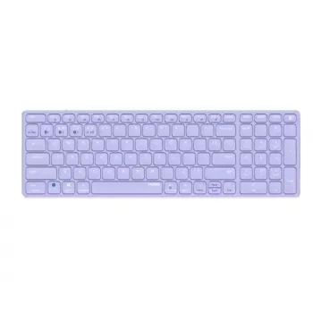 Teclado sem fios Rapoo E9700M QWERTZ alemão lilás RF Bluetooth