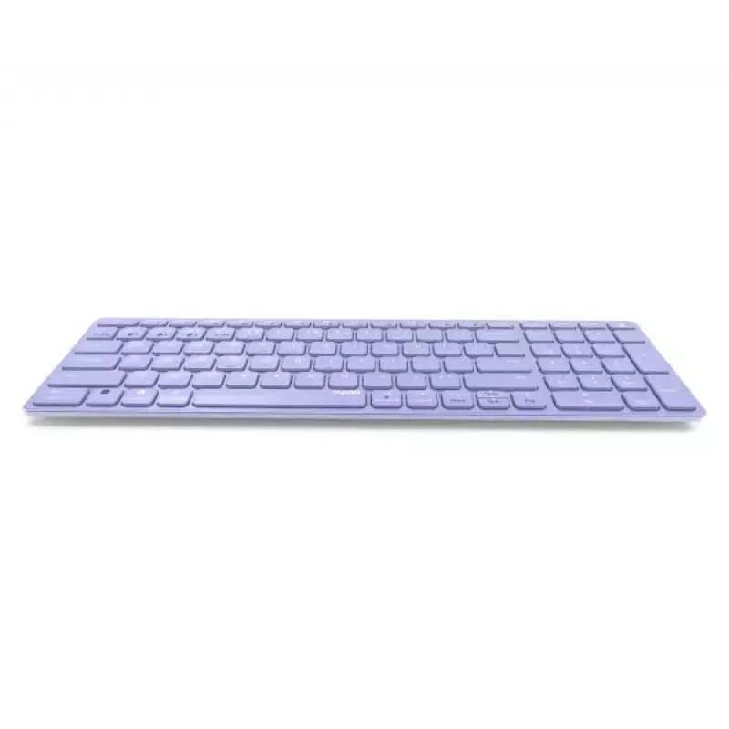 Teclado sem fios Rapoo E9700M QWERTZ alemão lilás RF Bluetooth