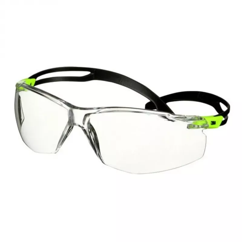 Óculos de proteção 3M SF501SGAF-GRN-EU policarbonato (PC) preto, verde
