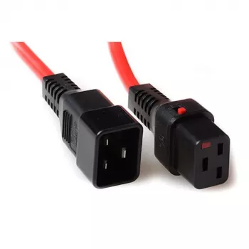 Cabo de alimentação ACT C19 IEC Lock C20 vermelho 2 m 16 A 230 V