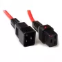 Cabo de alimentação ACT C19 IEC Lock - C20 vermelho 1 m, PC1401