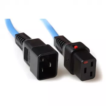Cabo de alimentação ACT C19 IEC Lock - C20 azul 1 m, PC1357