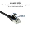 Cabo de patch slimline para centro de dados ACT preto 0,15 metros LSZH U/FTP CAT6A sem patilhas com fichas RJ45