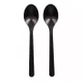 Colher de sopa descartável Papstar 96437 polipropileno preto 50 unid.