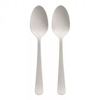 Colher de sopa descartável Papstar 96464 polipropileno branco 100 unid.