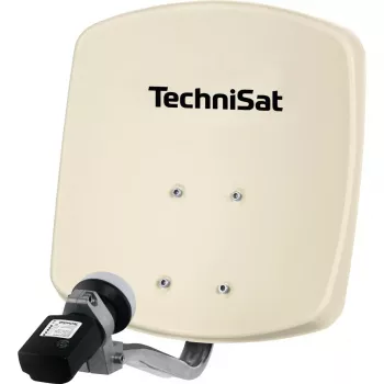 Antena parabólica TechniSat DIGIDISH 33 com Satfinder LNB V/H, bege