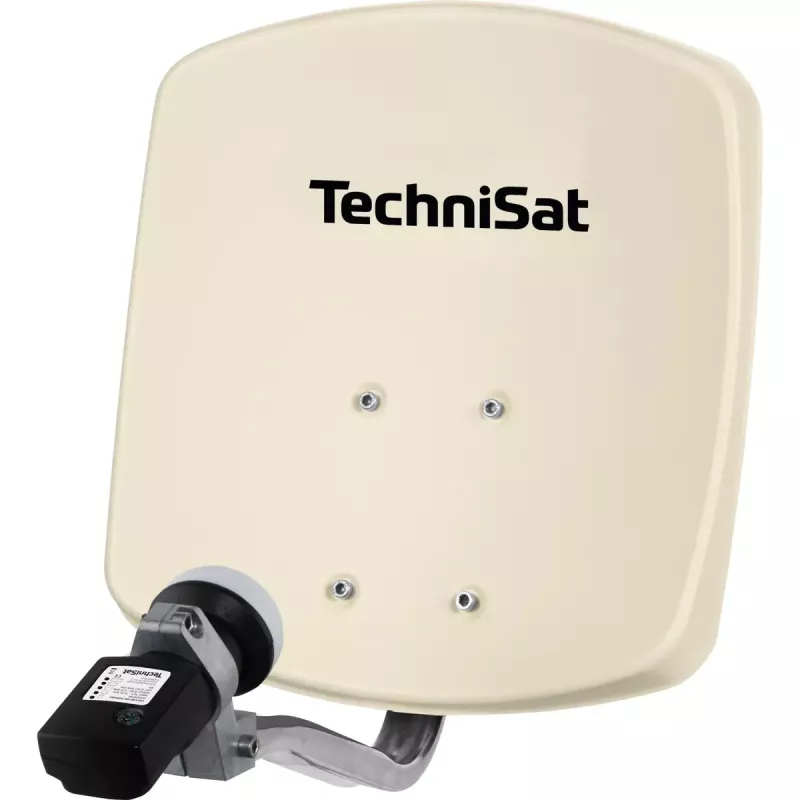 TechniSat DIGIDISH 33 antena parabólica com Satfinder V/H-LNB, bege