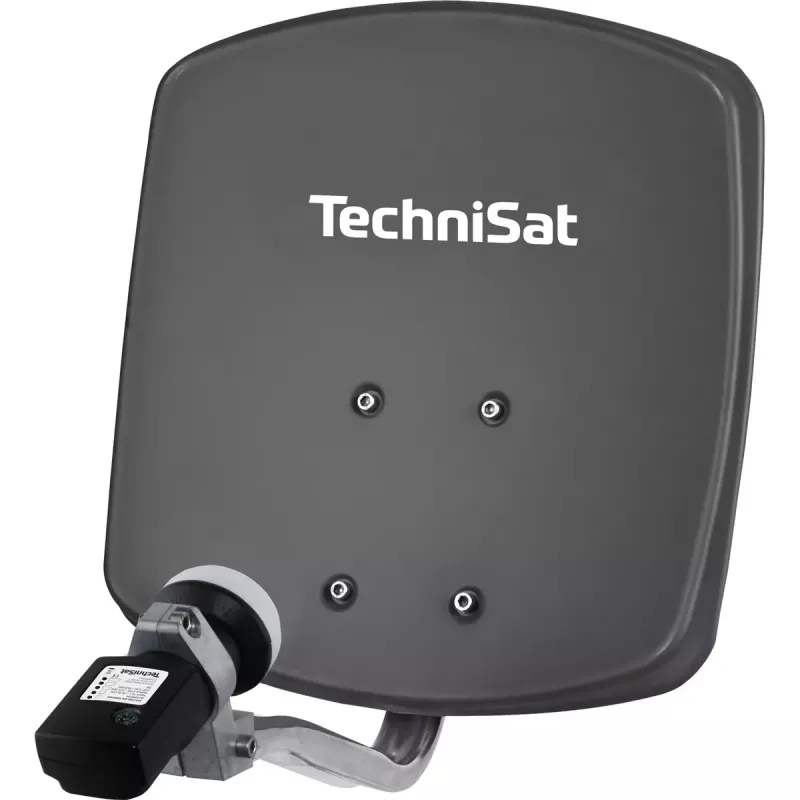 TechniSat DIGIDISH 33 antena parabólica com Satfinder V/H-LNB, cinzento ardósia