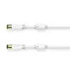 Cabo coaxial Hama 00205247 3 m branco ficha coaxial