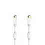 Cabo coaxial Hama 00205255 10 m F branco