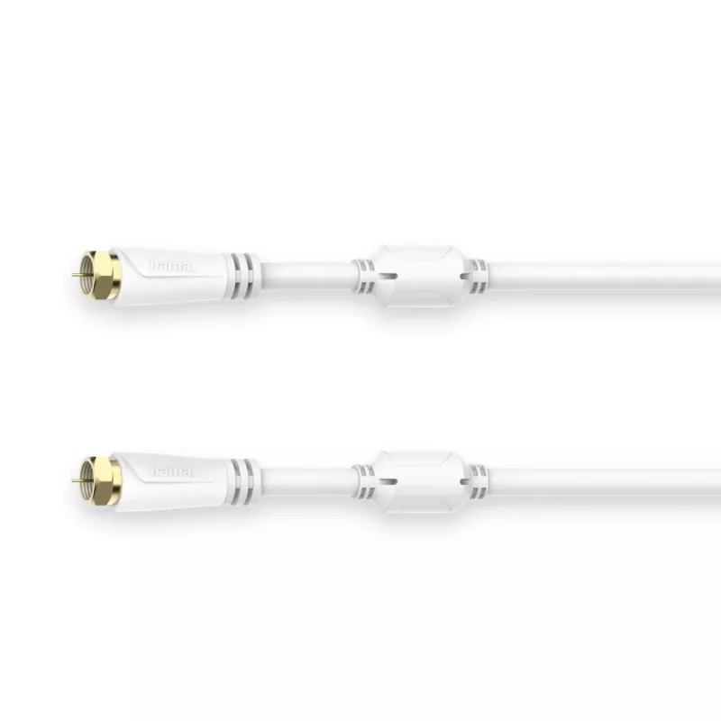 Cabo coaxial Hama 00205255 10 m F branco