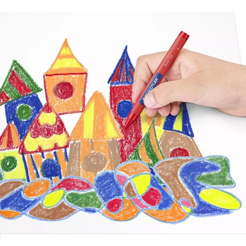 Lápis de cera Staedtler 220 08 C24, cores sortidas, 24 unidades