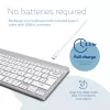 Teclado ergonómico R-Go Tools R-Go Compact Break, teclado compacto com software de pausas, QWERTY (UK), Bluetooth, branco