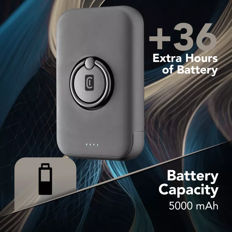 Cellularline Wireless Power Bank MAG 5000 carregador portátil compatível com o sistema MagSafe