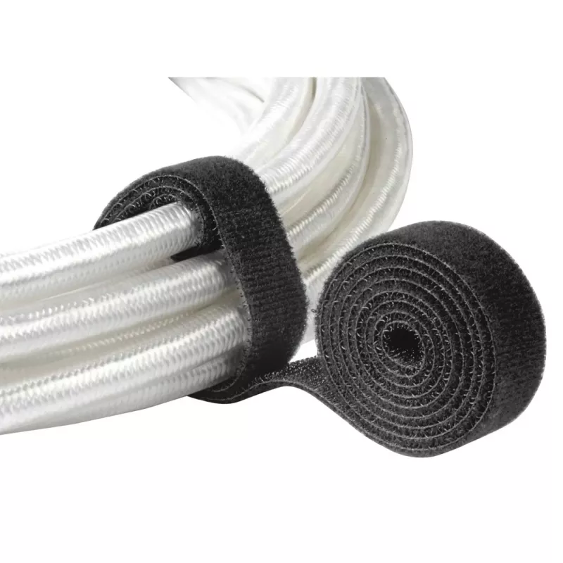 Hama 00221007 abraçadeira de cabos abraçadeira de velcro nylon preta 1 unid.