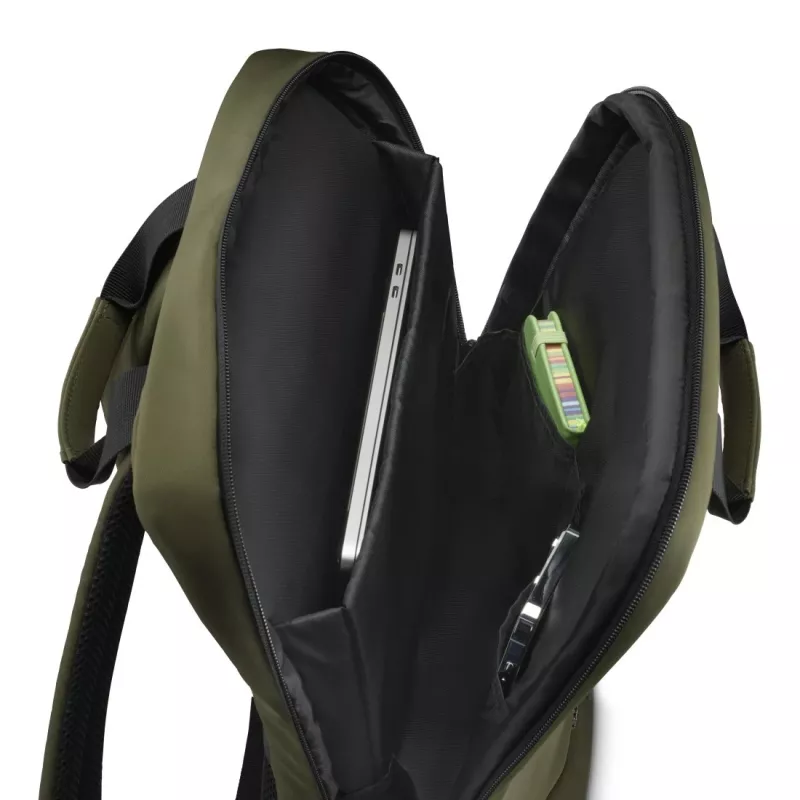 Mochila Hama 00222054 preto, verde-azeitona poliéster reciclado