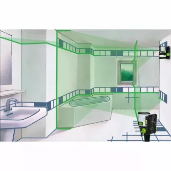 Nível Laser de Linhas Cruzadas Laserliner 081.081E 40m Precisão de autonivelamento 0,5 mm/m