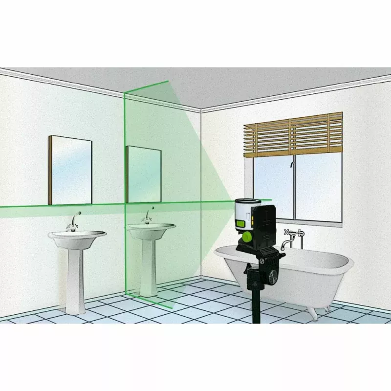 Nível Laser de Linhas Cruzadas Laserliner 081.081E 40m Precisão de autonivelamento 0,5 mm/m