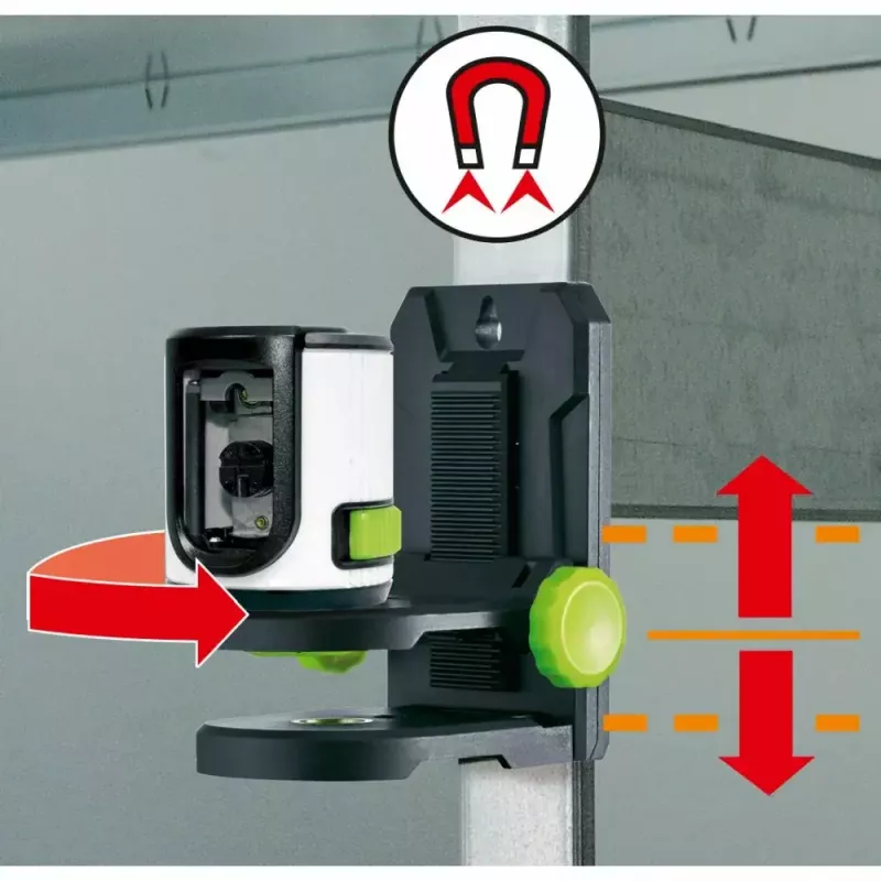 Nível Laser de Linhas Cruzadas Laserliner 081.081E 40m Precisão de autonivelamento 0,5 mm/m